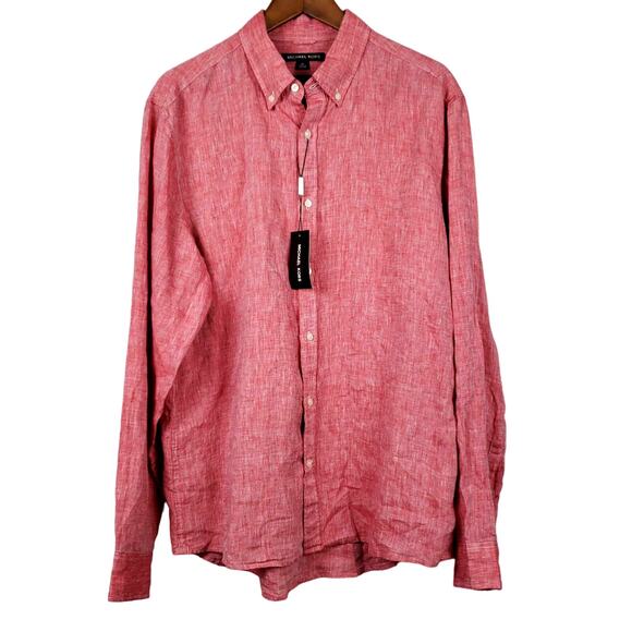 NEW! Michael Kors Button Up Slim Fit Shirt - XL - Picture 1 of 4